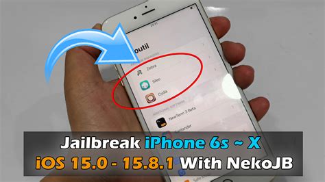 How To Jailbreak IPhone 6s X IOS 15 0 15 8 1 With NekoJB ICTfix