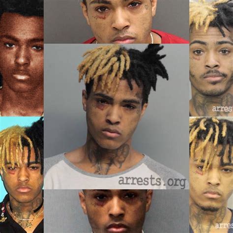 A Collage Of Every X Mugshot Rxxxtentacion