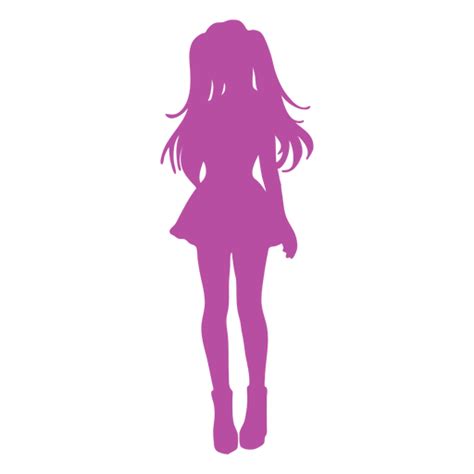 Anime Girl Silhouette Transparent Png And Svg Vector
