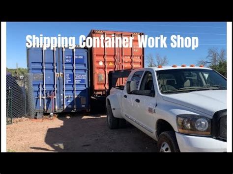 Double Foot Shipping Container Workshop Build Youtube