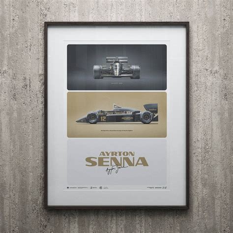 Art Print Lotus 97T Ayrton Senna The First Win Estoril 1985