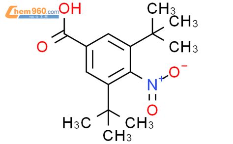 67688 81 7 Benzoic acid 3 5 bis 1 1 dimethylethyl 4 nitro 化学式结构式分子式