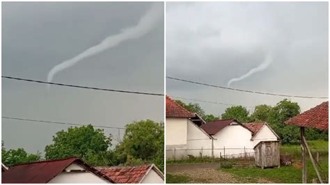 Fenomen similar unei tornade în România Unde au fost surprinse