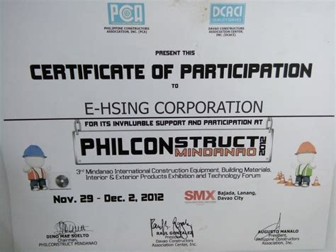 Philconstruct E Hsing Corporation