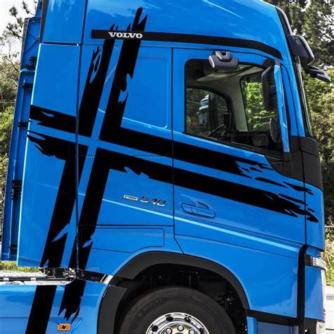 Faixa Volvo Suécia Fh Performance Adesivo Lateral Caminhão Sportinox