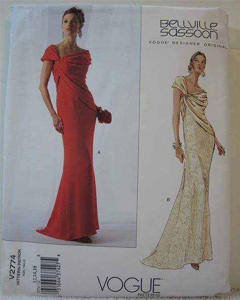 Amazon Vogue Pattern V By Bellville Sassoon Misses Dress