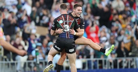 Nrl Match Report New Zealand Warriors Cronulla Sharks Shaun Johnson Celebrates Big Week To