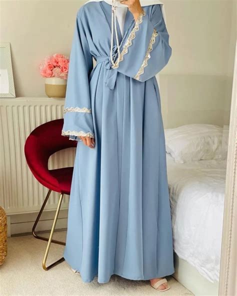 Abayas For Women Dubai Turkey Muslim Hijab Dress Mubarak Open Etsy