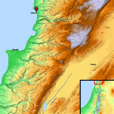 Bible Map Gebal