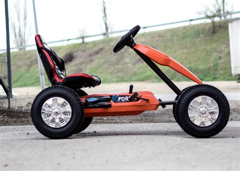 Kinderauto Go Kart Cu Pedale De La Ford Pentru Copii Portocaliu