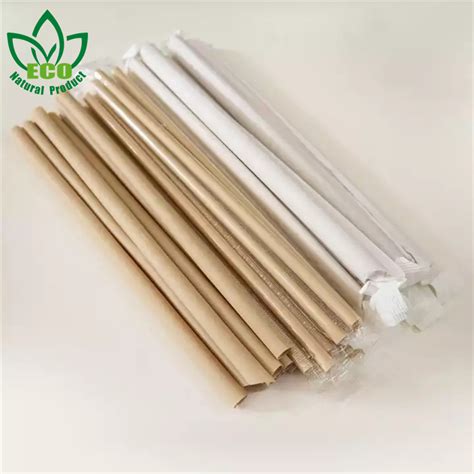 210mm Eco Friendly Juice Straws Biodegradable Disposable Drinking