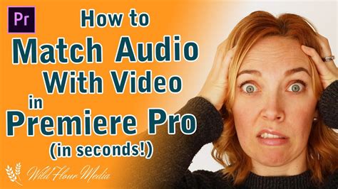 How To Match Audio With Video In Premiere Pro Youtube