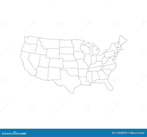 United States Regions Map Blank