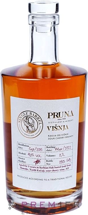 Pruna Single Barrel Rakija Od Vi Nje Srpski Hrast Enoteka Premier