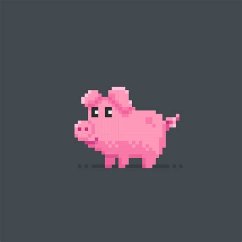 cute pig in pixel art style 22997225 Vector Art at Vecteezy