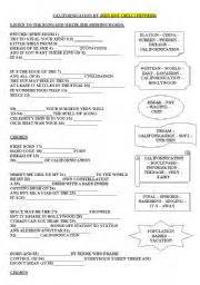 Red Hot Chili Peppers Worksheets