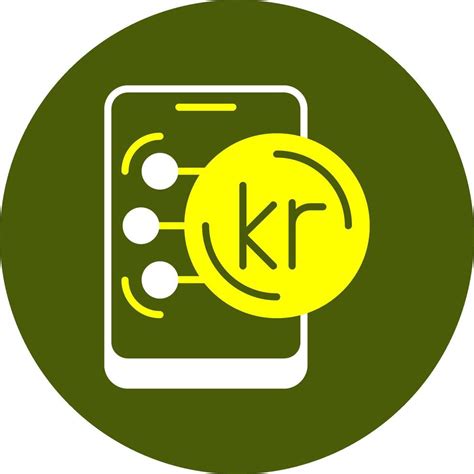 Norwegian Krone Solid Style Colorful Icon 54757994 Vector Art At Vecteezy