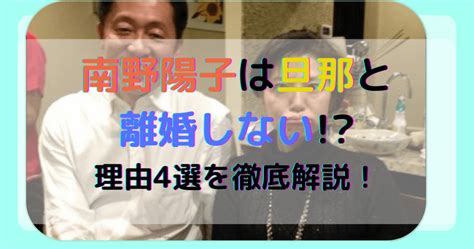 南野陽子は旦那と離婚しない理由4選を徹底解説！ まるログ