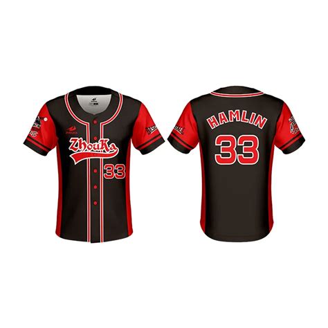 Uniforme De Béisbol Negro Venta Al Por Mayor Diseño Completo De