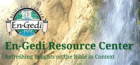 Check Out The En Gedi Resource Center Site Our Rabbi Jesus