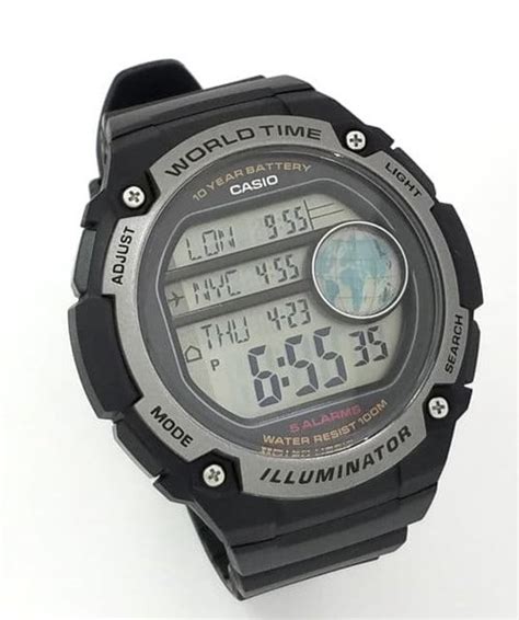 Jual Jam Tangan Digital Pria Casio Karet Ae W A Original Diameter