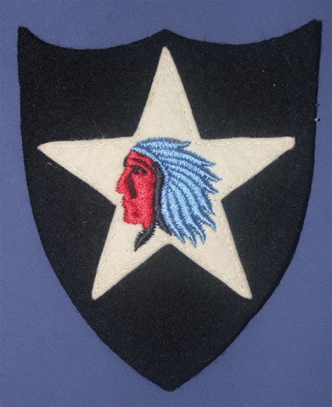 Inter Wars 2nd Infantry Division Patch on Wool – Griffin Militaria