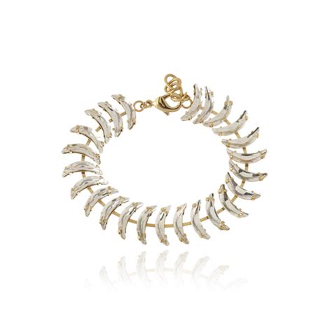 Comprar Pulseira Helene Moon Cristal Ouro A Partir De R