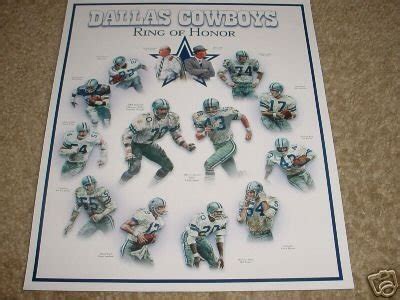 Dallas Cowboys RING OF HONOR Poster - TOM LANDRY & MORE | #47631058