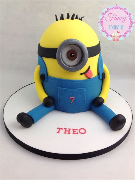 A Minion Cake Made By Emily At Fancy Fondant Cakes