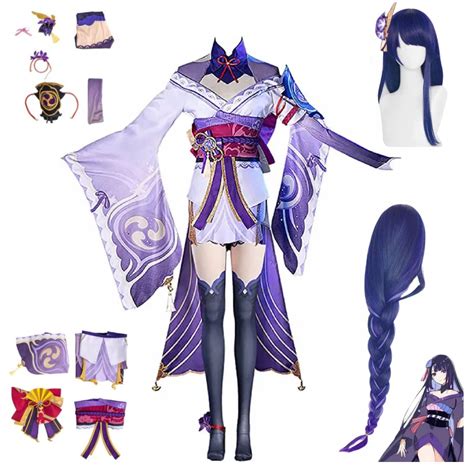 Buy Cosplay Life Raiden Sho Genshin Impact Complete Costume Set With