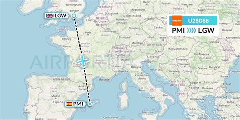 U28088 Flight Status EasyJet Palma De Mallorca To London EZY8088