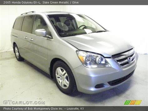 Slate Green Metallic 2005 Honda Odyssey Ex L Olive Interior