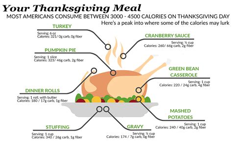 Thanksgiving Food Calorie Infographic