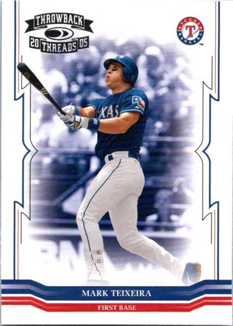 Donruss Throwback Threads Mark Teixeira Ebay