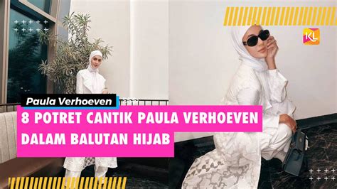 8 Potret Cantik Paula Verhoeven Dalam Balutan Hijab Baim Wong Sebagai