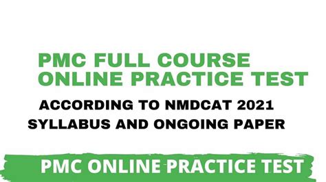 NMDCAT 201 Full Course 2021 Practice Test Wisegot