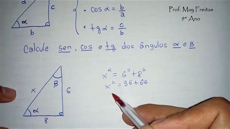 Aula 1 Trigonometria Seno Cosseno E Tangente 9° Ano Do Ensino Fundamental Youtube