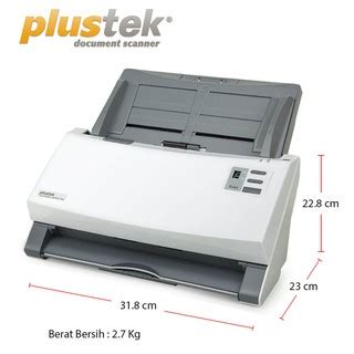 Jual SCANNER PLUSTEK SMARTOFFICE PS406U PLUS FOLIO F4 40 Ppm ADF