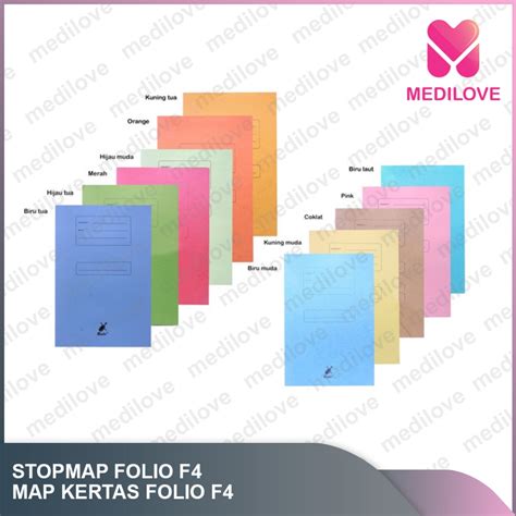 Jual Stopmap Folio Map Kertas Ukuran F4 Isi 50 Lembar Merk Excelindo