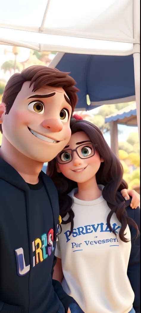 Pareja De Hombre Y Mujer Al Estilo De Disney Pixar Alta Calidad Mejor