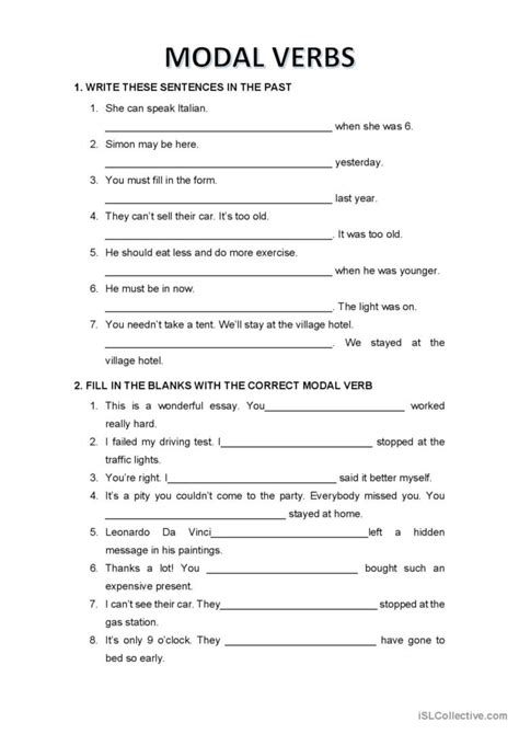 Modals Of Deduction Past Tense Gen English Esl Worksheets Pdf Doc 12610