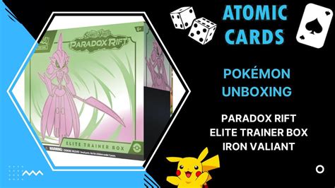 Pok Mon Unboxing Scarlet Violet Paradox Rift Iron Valiant Elite