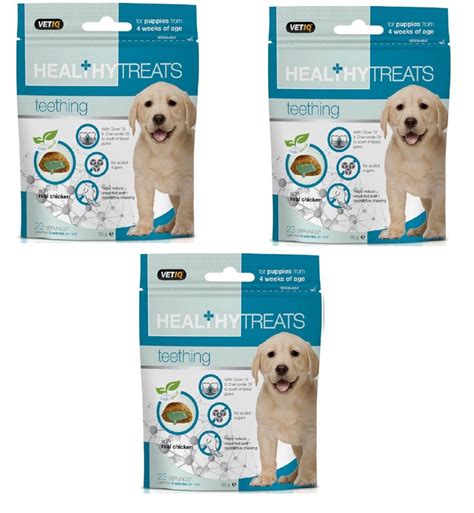 Vetiq Healthy Treats Teething Puppies 50g Reduces Dental Discomfort