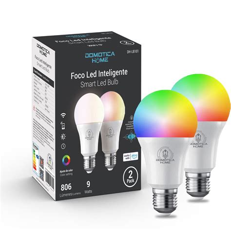 Focos Inteligentes Led Wifi Domotica Home Multicolor Luz Blanca Fría Y