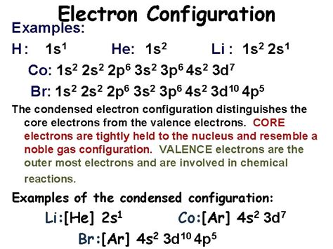 ELECTRON CONFIGURATION Electron Configuration Electron configuration is a