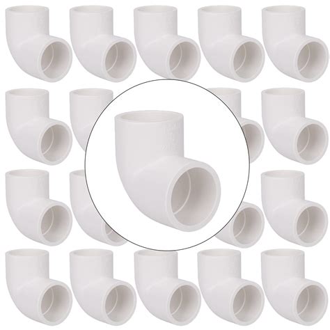 Buy 20 Pack 3 4 90 Degree Elbow Pipe Fittings 2 Way Right Angle PVC