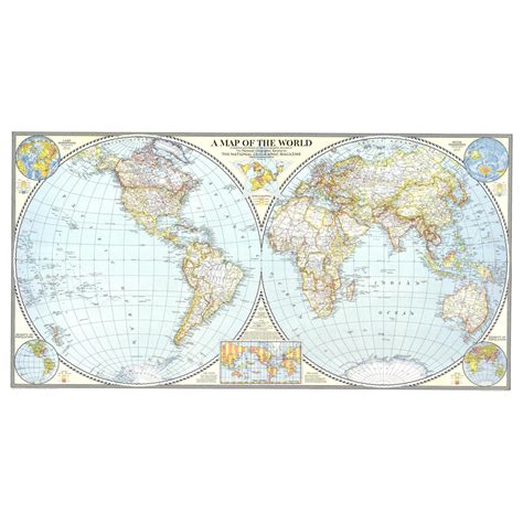 World Map - Published 1941 by National Geographic - The Map Shop