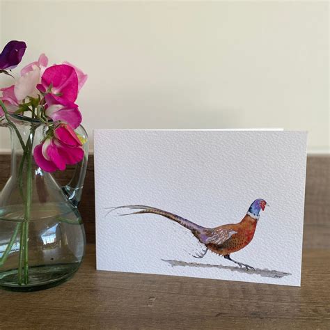 Pheasant Greetings Card Bramble And Sage