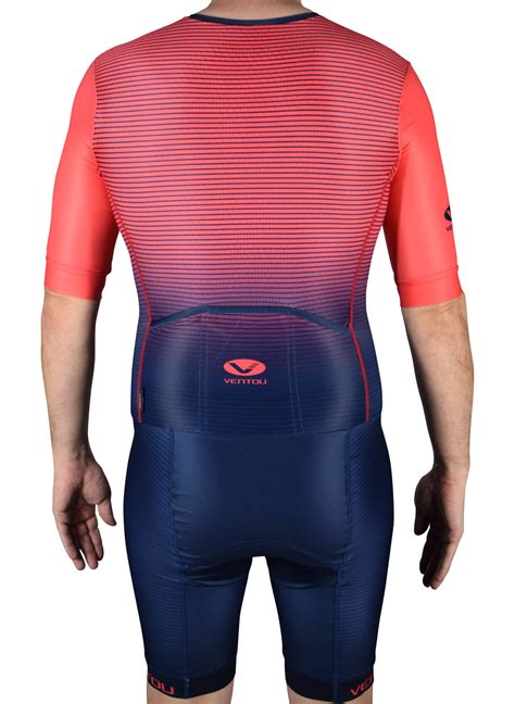 Transitions Endurance Sleeved Tri Suit Mens Navy Coral Was 229