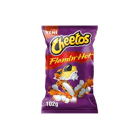 Cheetos Flamin Hot Acı Biberli Peynirli Mısır Çerezi Süper Boy